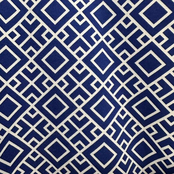 J. Mclaughlin Women's Medium Leggings Blue White Diamond Pattern Comfort Casual - Picture 3 of 7